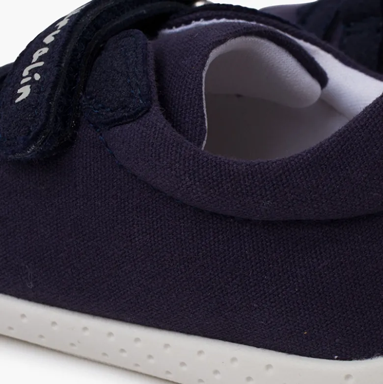 Zapatillas lona soft doble tira adherente