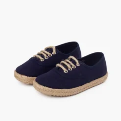 Zapatillas niños suela y cordones yute