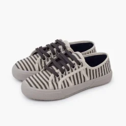 Zapatillas rayas suela ancha