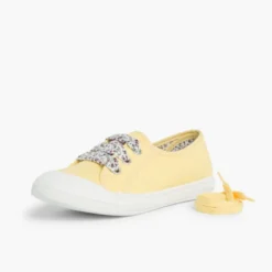 Zapatillas Tela Punta Goma Cordones