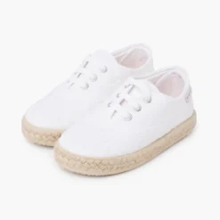 Zapatillas Tipo Alpargatas Tela Bordado Suizo