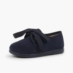 Zapatito niños tipo blucher con lazo y picados
