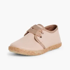 Zapato Blucher Piso Alpargata Efecto Raso