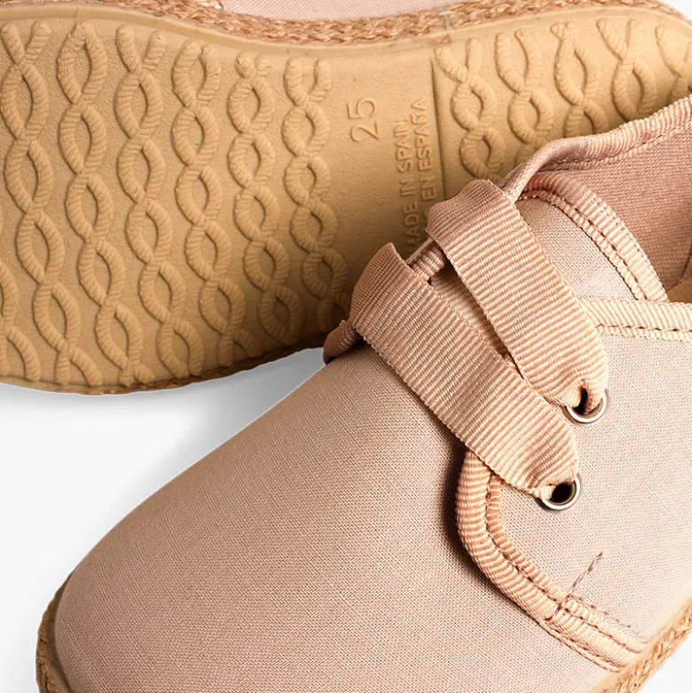 Zapato Blucher Piso Alpargata Efecto Raso