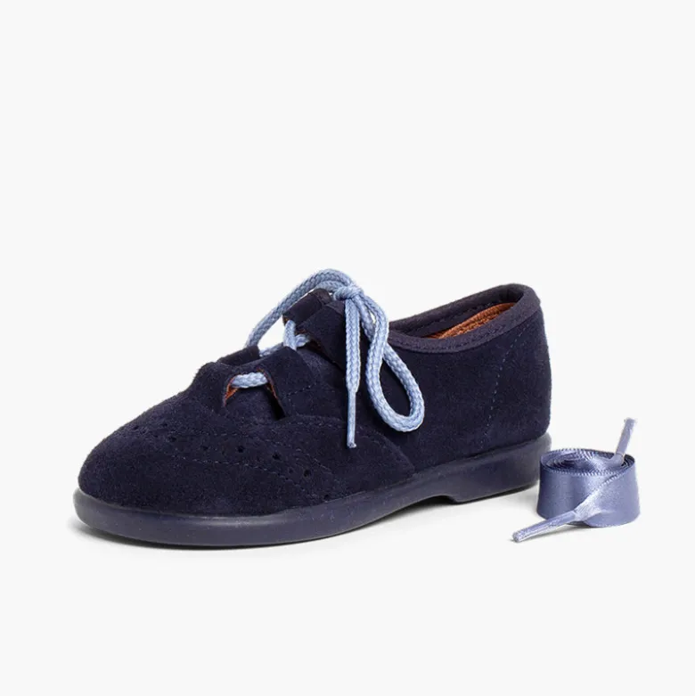Zapato Inglés Niños en Serraje