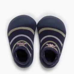 Zapatos bebé puntera redondeada rayas Erizo