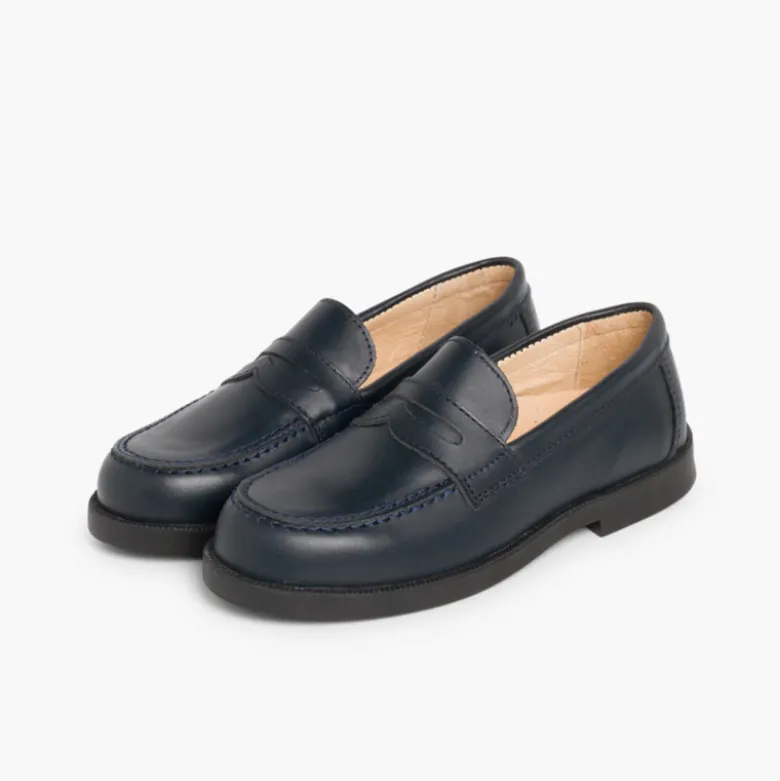 Zapatos Colegiales Escolares Niño Mocasines