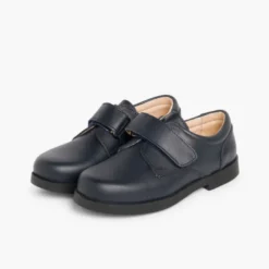 Zapatos Colegiales Escolares Niño tira adherente