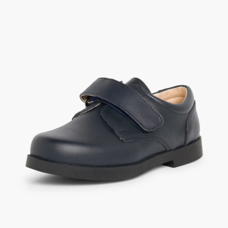 Zapatos Colegiales Escolares Niño tira adherente