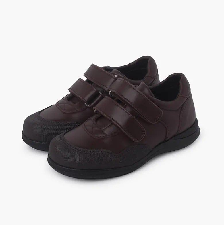 Zapatos Colegiales Puntera Reforzada Doble Cierre